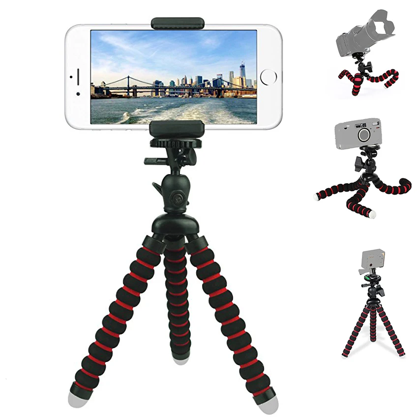 Mini Octopus Flexible Tripod with Air Level for Gopro Hero SLR Camera Stand Mount Holder for Iphone Xiaomi Android Phones