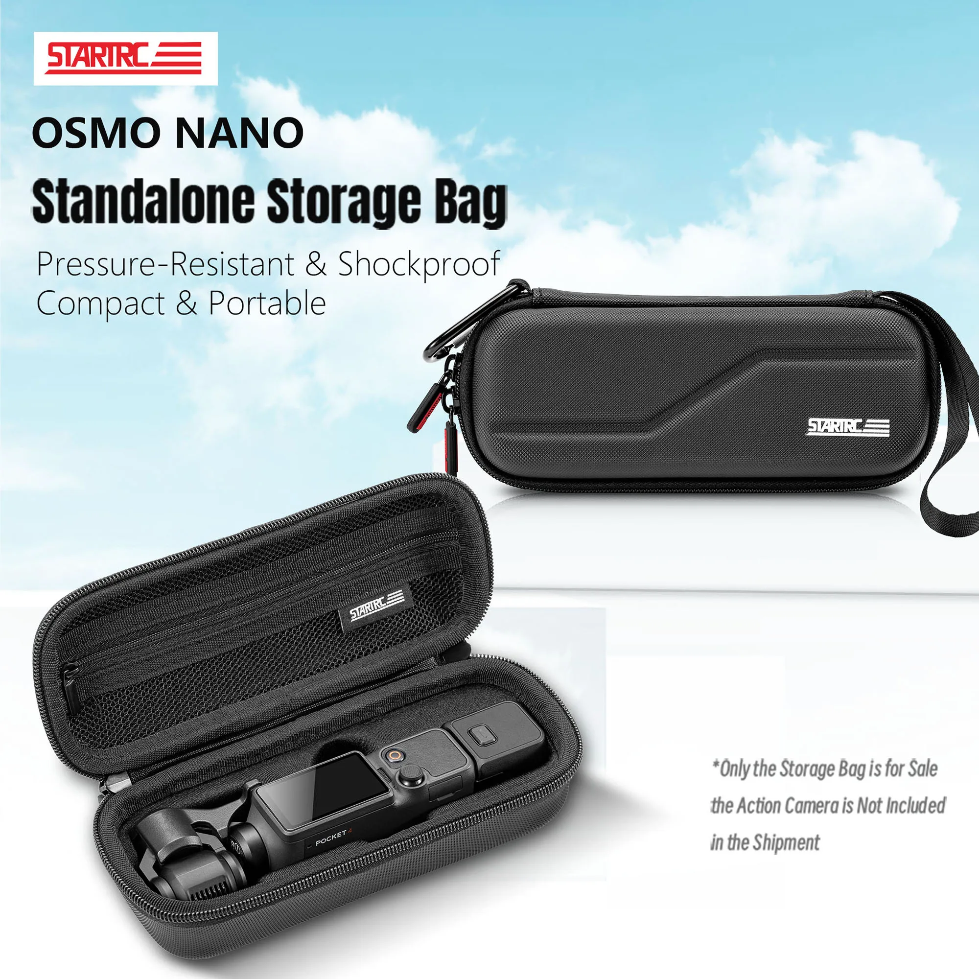 Portable Storage Bag For DJI OSMO Pocket 4 Carrying Case Accessory Box Waterproof PU Leather Action Camera Suitcase