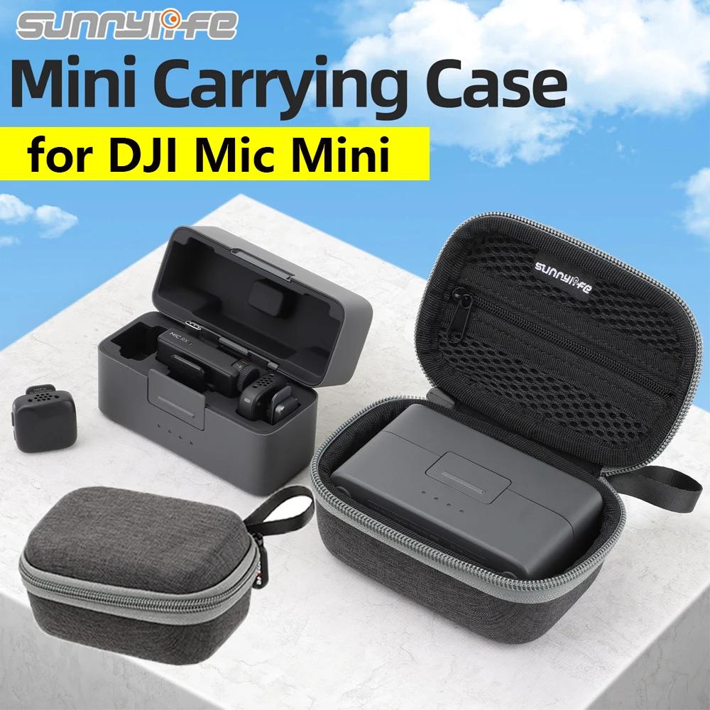 Sunnylife Storage Bag For DJI Mic Mini Portable Handbag Outdoor Travel Carrying Case For DJI Mic 2/1 Wireless Microphone Case