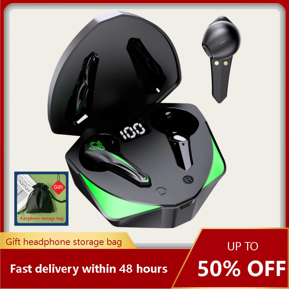 Wireless Bluetooth Headphones High Battery Touch Gaming Earphones with Low Latency Wireless Earphones Bluetooth Earbuds