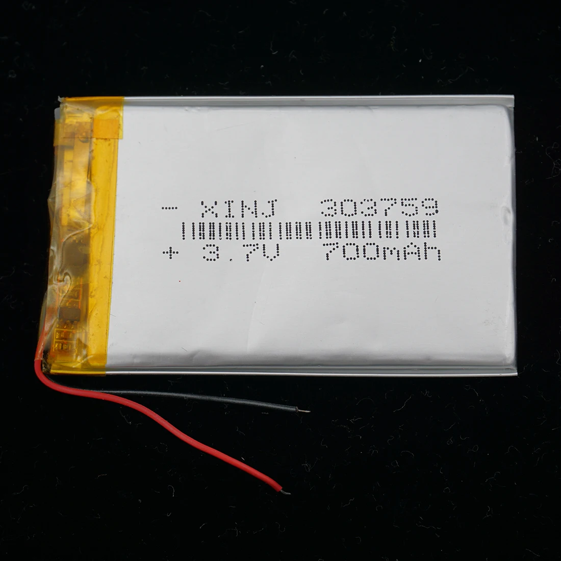3.7V 700 mAh 303759 Rechargeable Polymer Li Lithium Battery For LED DashCam GPS Driving Recorder DIY Car Camera Mp3 Mp4 Speaker