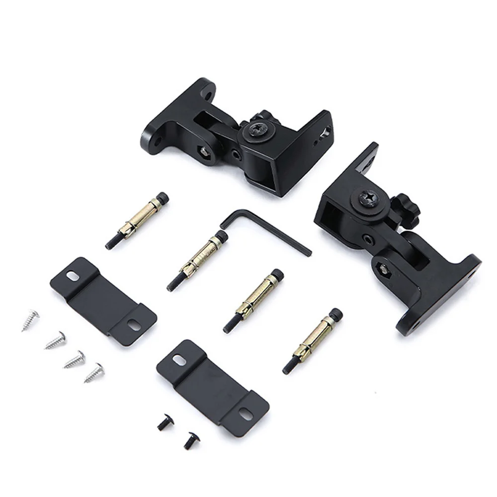 2 PCS Universal Zinc Alloy Speaker Wall Mount Bracket 180° Rotation and 120° Tilt Adjustable for Home Audio