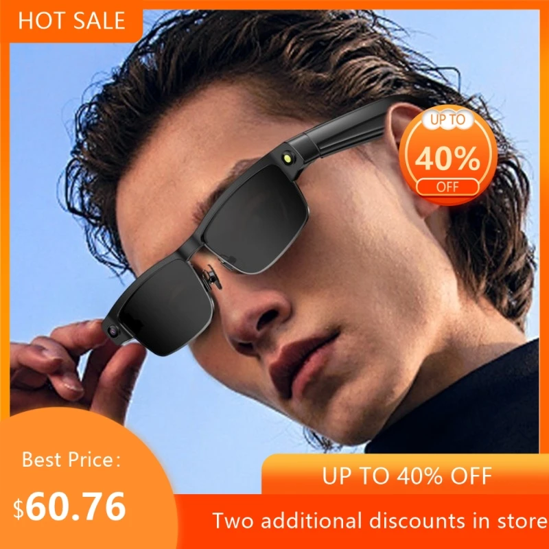AR Glasses For Taking Photos And Cameras Wireless Ultra Light Rechargeable Office Gaming And Entertainment Smart Glasses New Hot