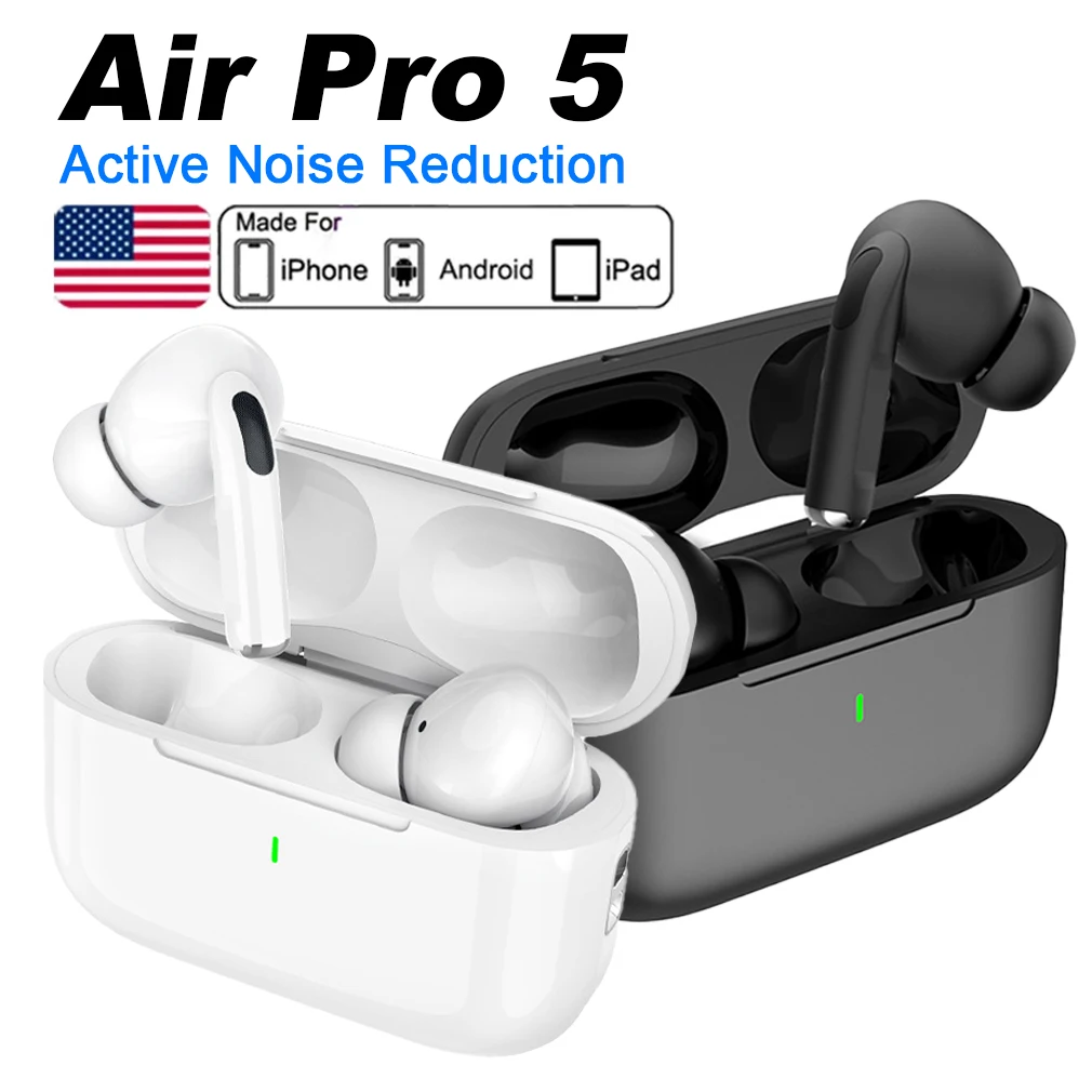 Original Air pro Bluetooth earphones TWS Max auriculares Earbuds ANC Screen Gaming Headset For iPhone Apple Xiaomi Android phone