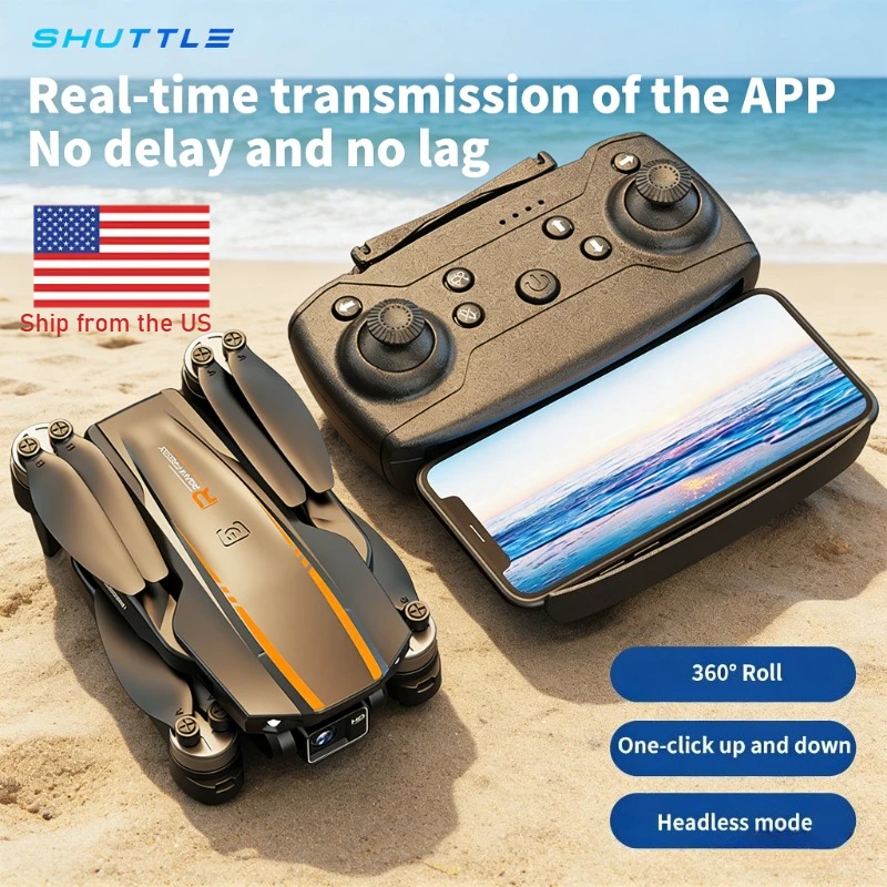 H31 Foldable VR Drone With 360 Flip Camera Adjustable HD Optics Altitude Control Dual Batteries 8-10 Min Flight Bundle Drone