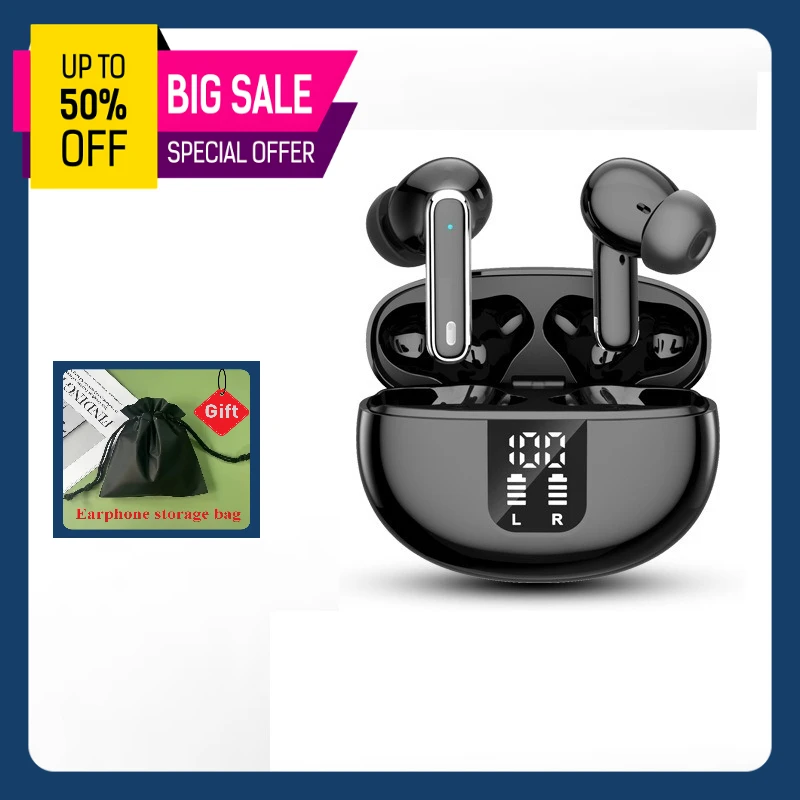 Wireless Bluetooth earphones with high battery and long battery life, in ear style earbuds superpods gaming headset