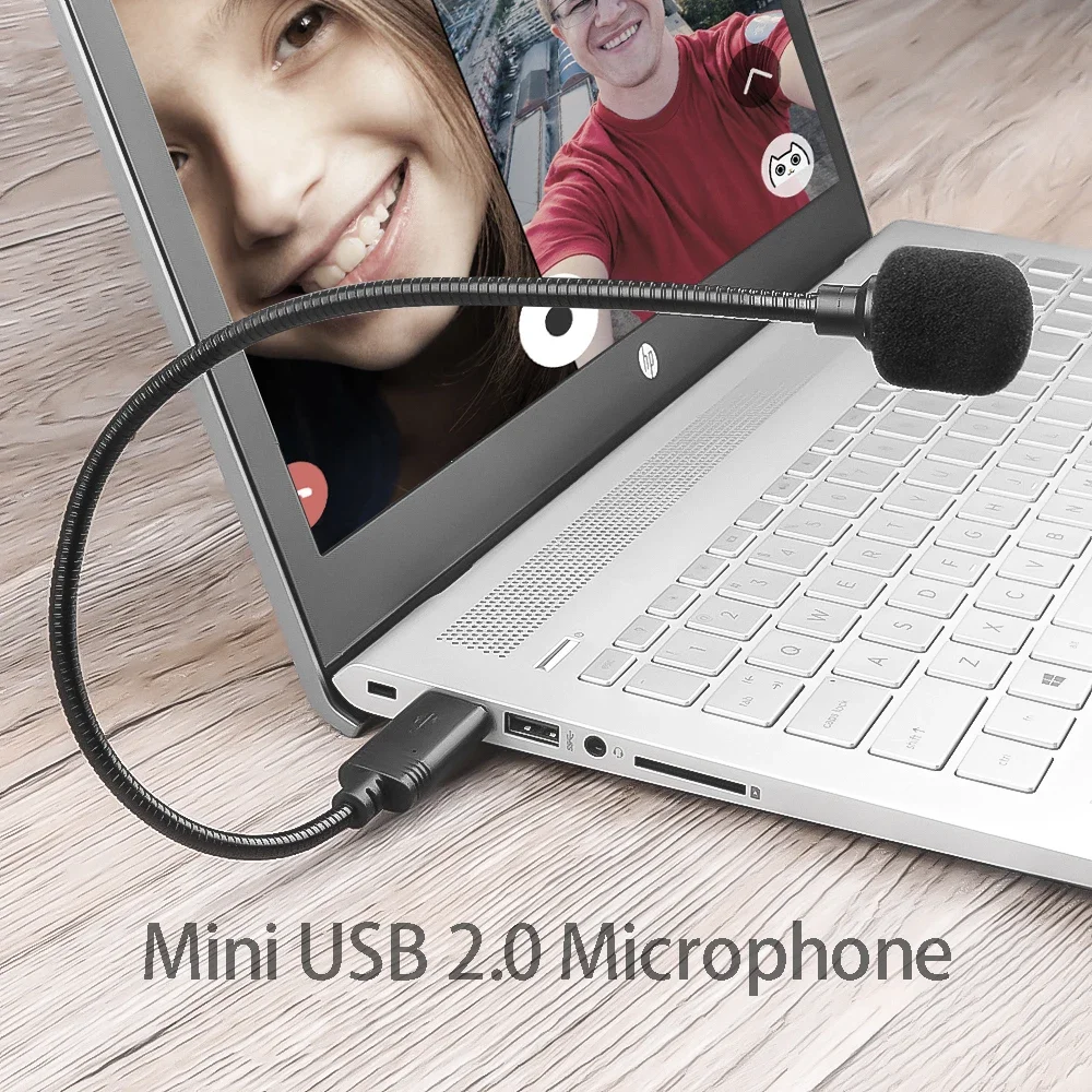 New Mini 3.5mm Portable Adjustable Jack Flexible Microphone Speaker Mic for PC Computer Laptop Notebook Condenser Microphone
