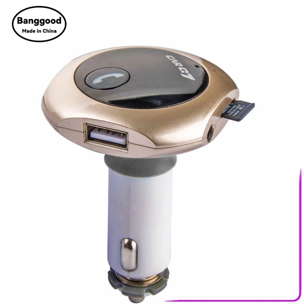 Q7 New CAR Car Bluetooth MP3 FM Transmitter, Bluetooth Hands-free with Dual USB Car Charging 360 Degree Rotation