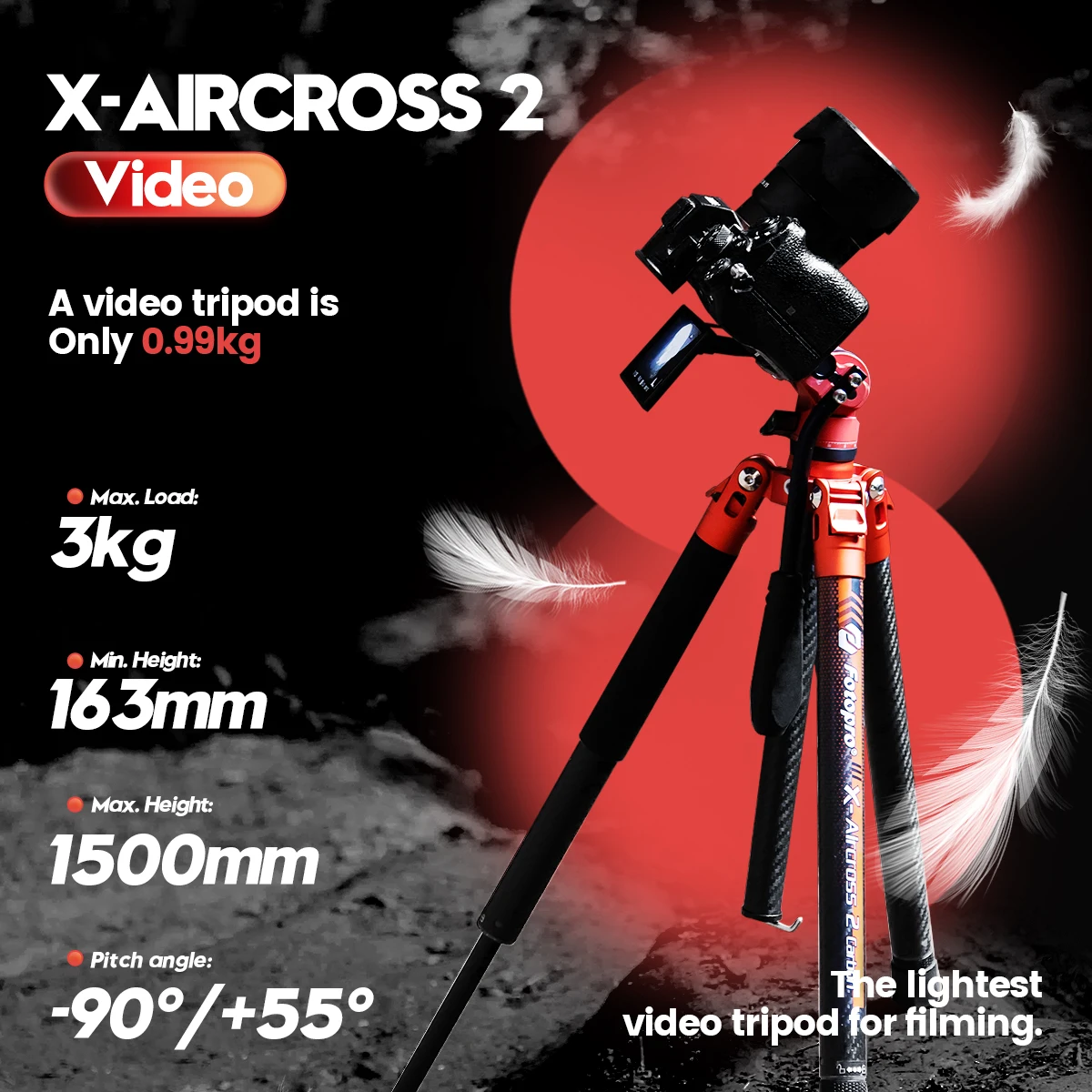 Tripod For Digital Camera Phone Suitable For Travel Camera Stand Phone Tripod Carbon Fiber Video Tripod Carbon Fiber