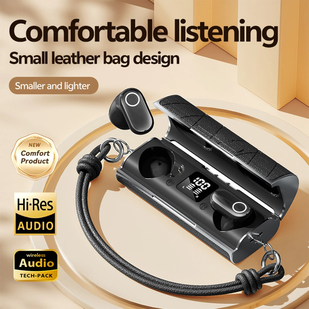AI Real-Time Translation Earbuds for iPhone & Android - 144 Language Wireless Translator Headphones for girl Gift(Black)