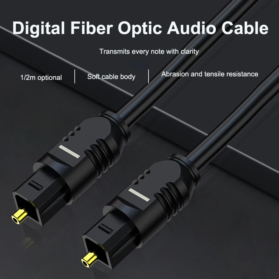 Fiber Optic Cables for SONY Home Theater SPDIF Digital Audio Fiber Optic Cables Spearker Speakers TVs Xbox Players Toslink Cable