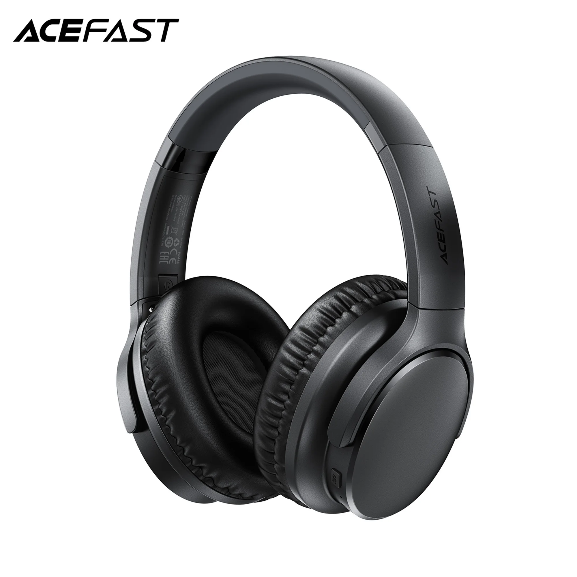 ACEFAST Wireless Bluetooth 5.4 Over Ear Headphone Low latency Gaming Earbuds with 40MM Speaker Foldable Music Sports Headphones