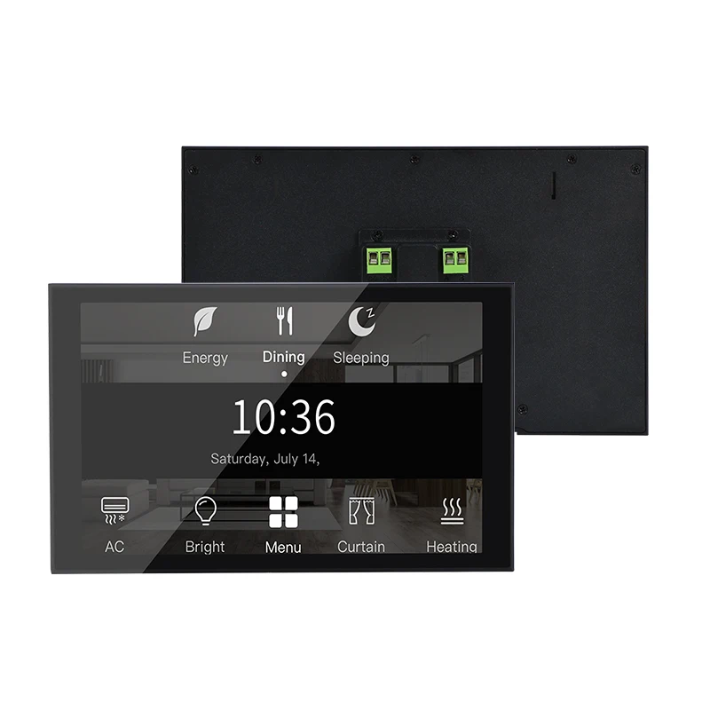2024 Newest 8 Inch Metal Control Panel In Wall Touch Screen Embedded Android Tablet Flush Mount Tablet For Smart Home