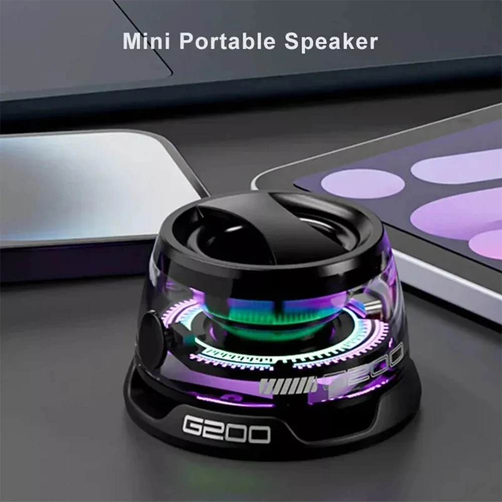 Gtwoilt Bluetooth 5.3 Speaker Mini Speaker Portable Magnetic Speaker Multifunctional RGB for PC Macbook XIAOMI HUAWEI iPhone