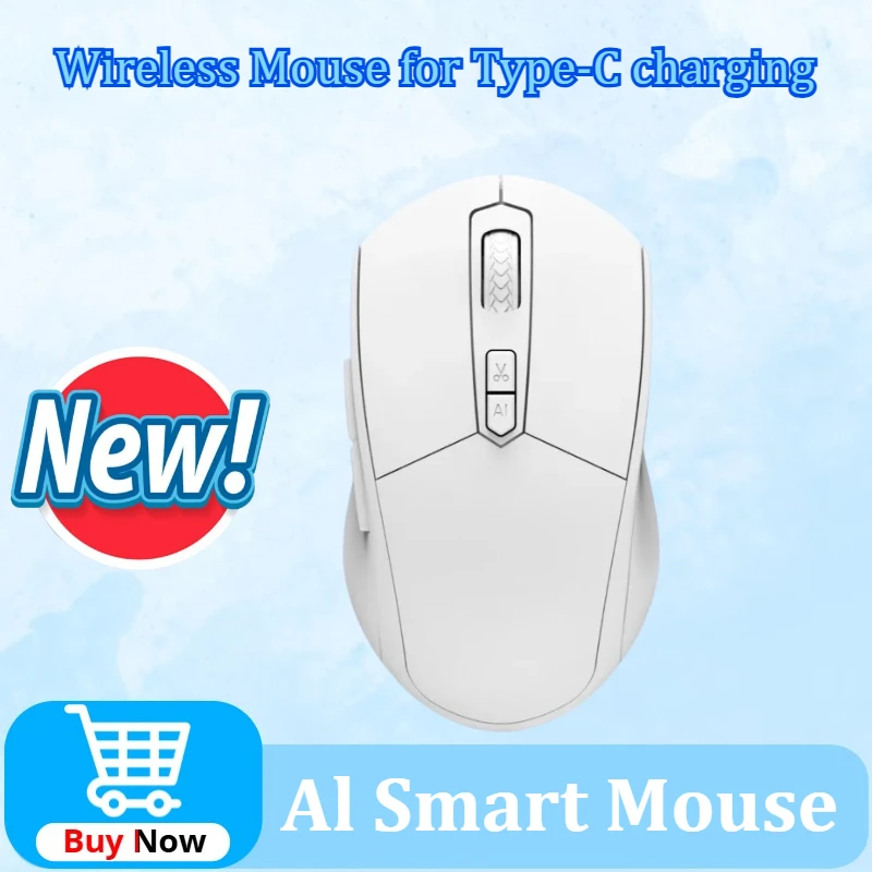 AI Powered Wireless Smart Mouse Voice Typing Intelligent Writing Real Time Translation and Office Essentials