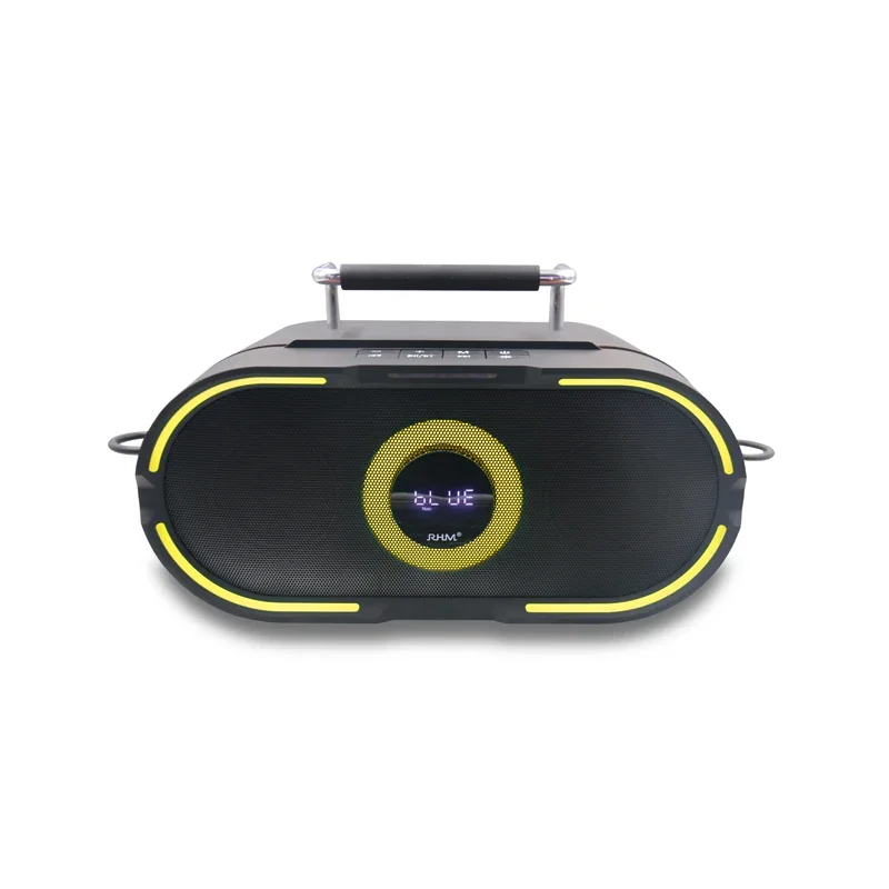 RHM RM-K666 Plus Mini Karaoke Speaker 60W Output Power RGB LED Lighting Home Theatre Portable Audio Player For Outdoor