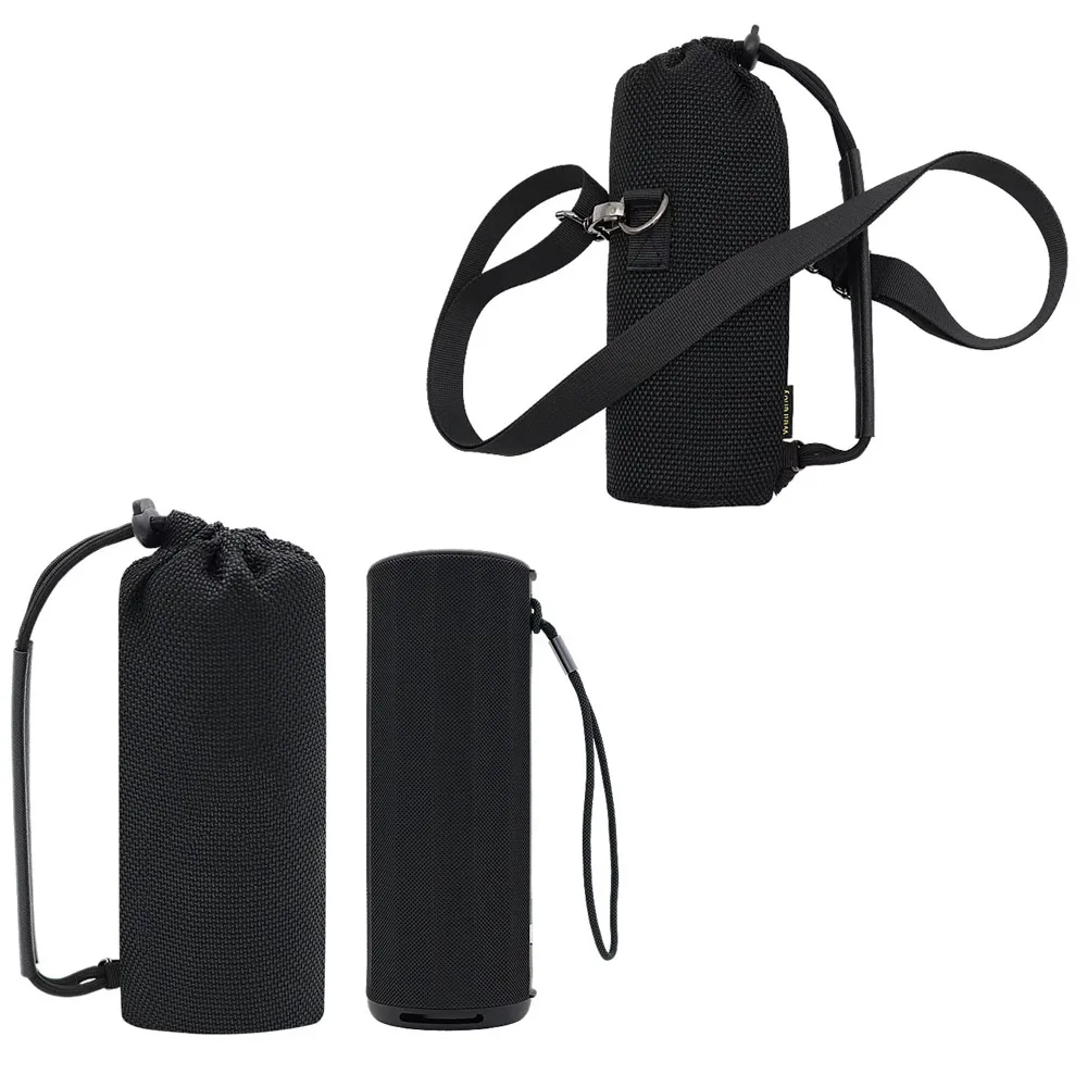 Speaker Carrying Bag for Xiaomi ASM02G Bluetooth-compatible Speaker Sound Permeable Adjustable Strap Travel Pouch Black