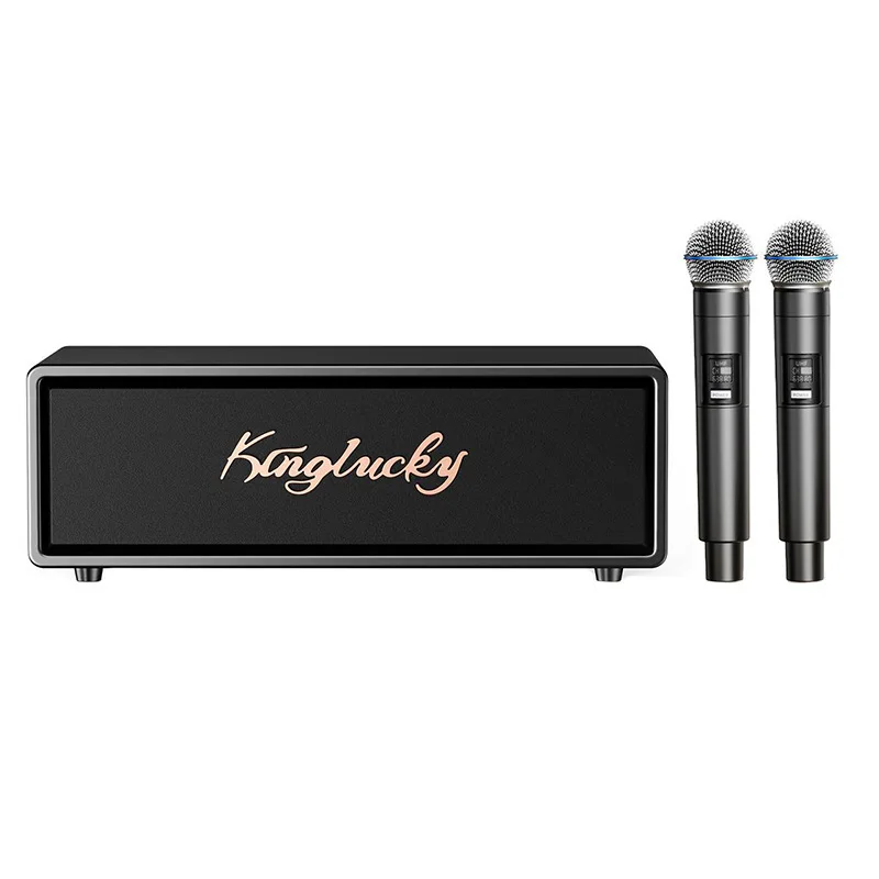 New K3 Retro Smart All-in-One Karaoke Machine 60W For Bluetooth Speaker With RGB LED Lighting For Home Theater And KTV Set