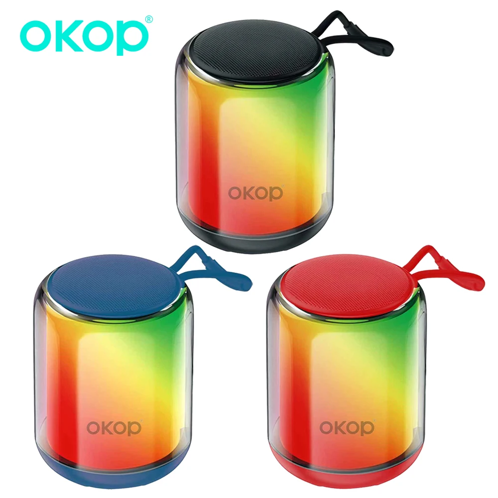 OKOP Bluetooth Speakers,RGB Ambient Light,TF,USB,AUX,DCIN Multi-interface,Low Latency Subwoofer,Subwoofer Caixa De Som 범블비헬맷