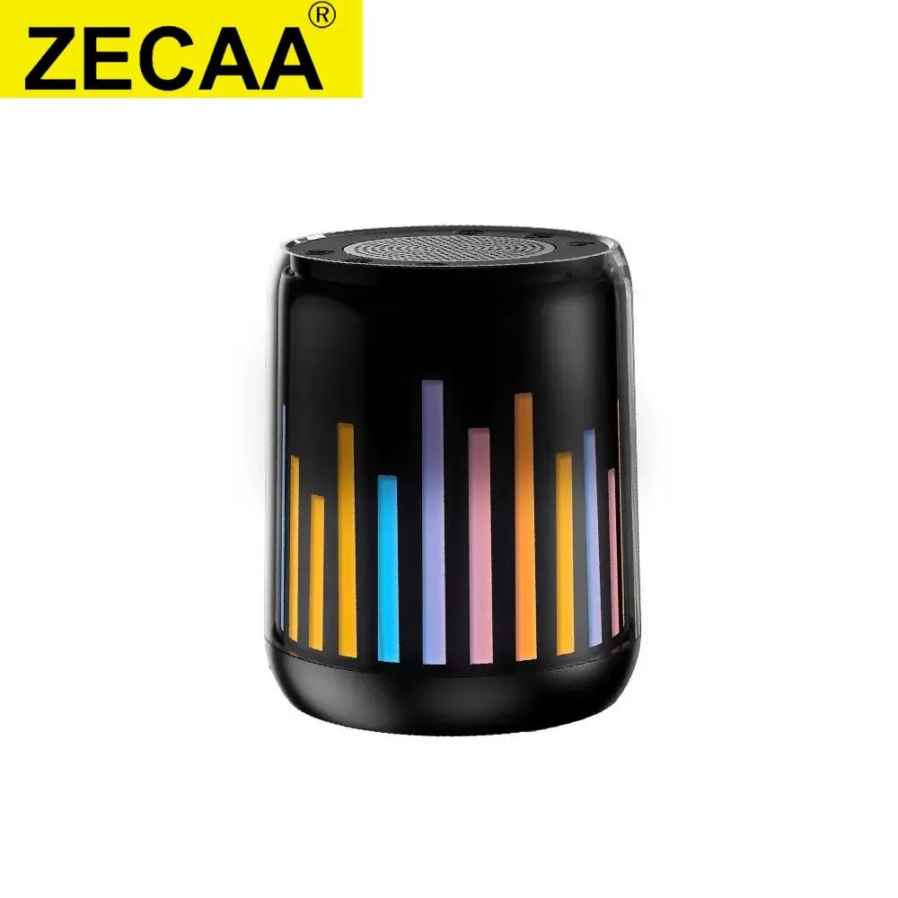 ZECAA New Portable Mini Bluetooth Wireless Speaker Music Speaker Box With Colorful RGB Light New Bluetooth Smart Led Speaker