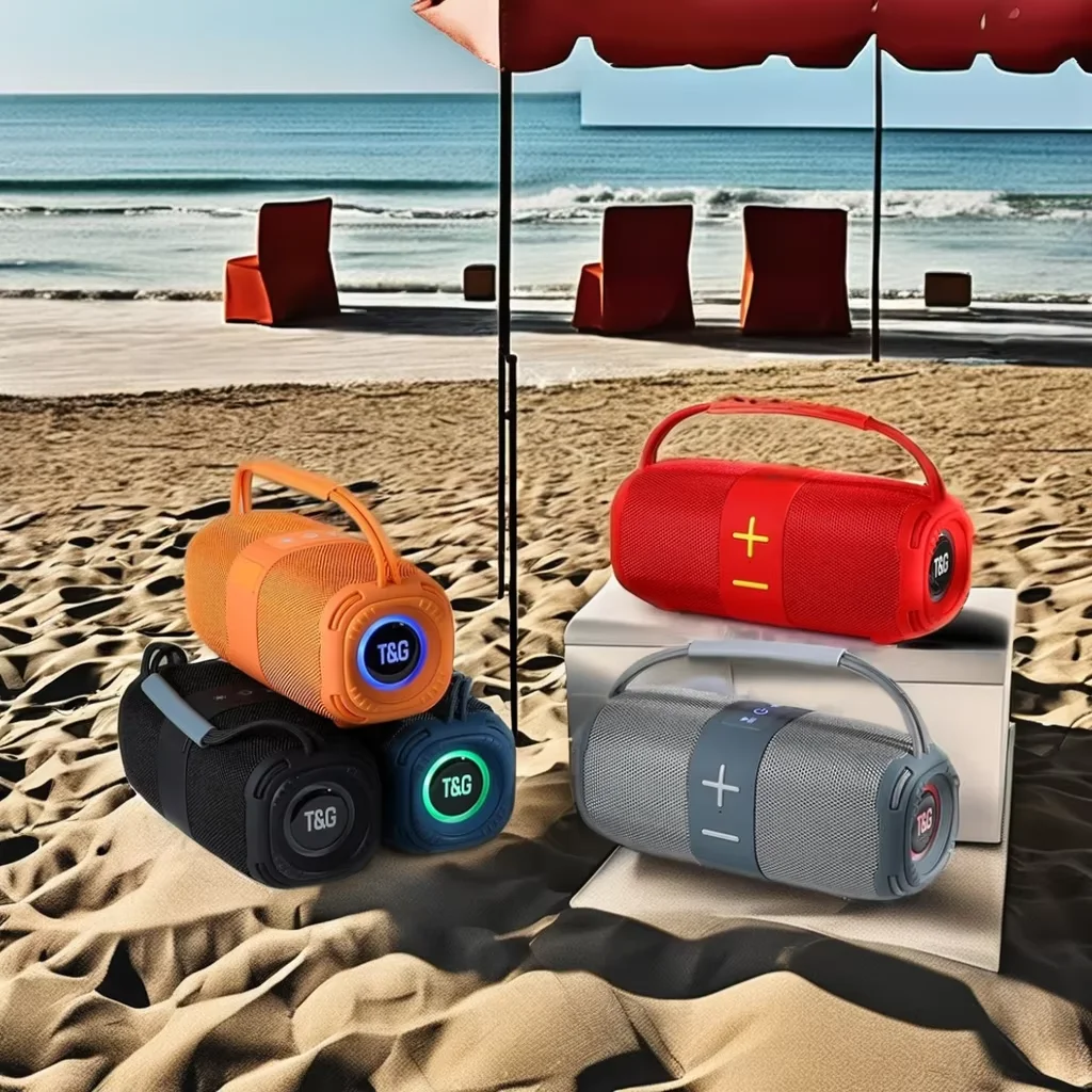 TG668 Speaker Mini RGB Wireless Speaker Output Power Outdoor Party Indoor Home Audio Player Bass Clock Radio