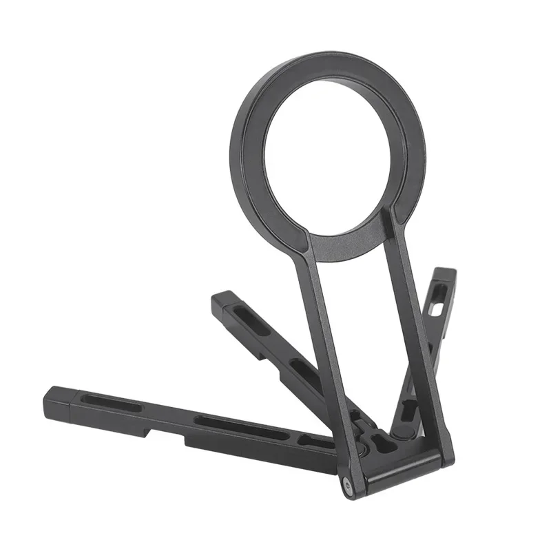 For Magsafe Phone Tripod Dual-sided Magnetic Lazy Desktop Holder Foldable Portable Cell Phone Bracket Travel Vlog Live Streaming