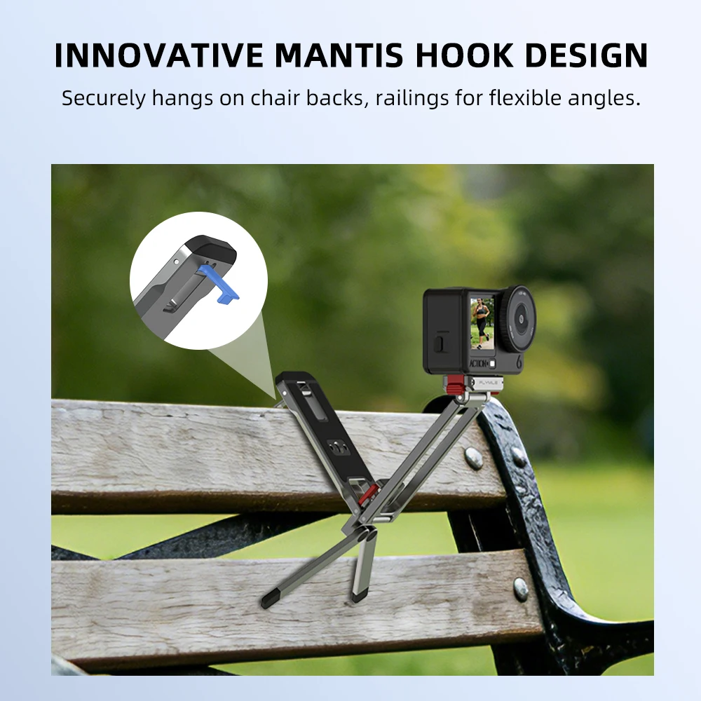 For DJI OSMO ACTION 6 Quick-Release Tripod Nano Sports Camera Magnetic Mount Carabiner Clip Mounting Accessory