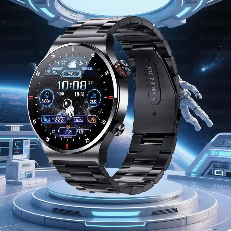 for iPhone 16 Pro Max 14 15 12 11 XR ECG Smart Watch Health Monitoring Electronic Smartwatch Voice Assistant Tracker Bracelet