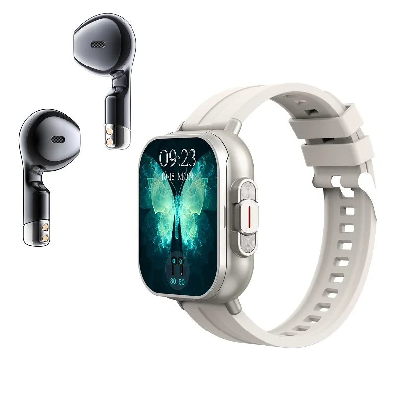 Bluetooth Headphones Smartwatch 2-in-1,Health Monitor,Call,Music,Fitness Tracker,Unisex Waterproof Smartwatch For Android Iphone