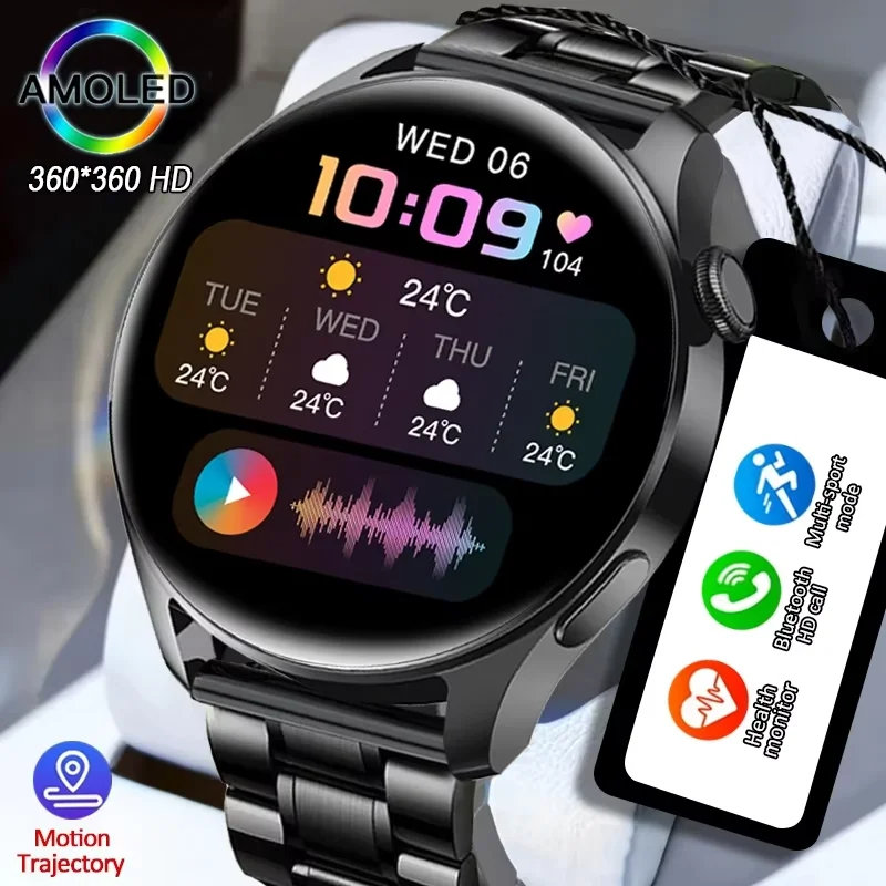 For iphone 17 16 15 14 XS Pro Max iphone X R 8 7 1.53 " Color Screen Full Touch Custom Dial Bluetooth Call 2025 Smart Watch Men