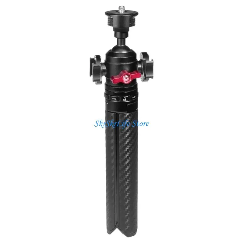 E65E Foldable Phone Mini Tripod With 360Degree Rotation For Stable On Any Surfaces For Live Streaming