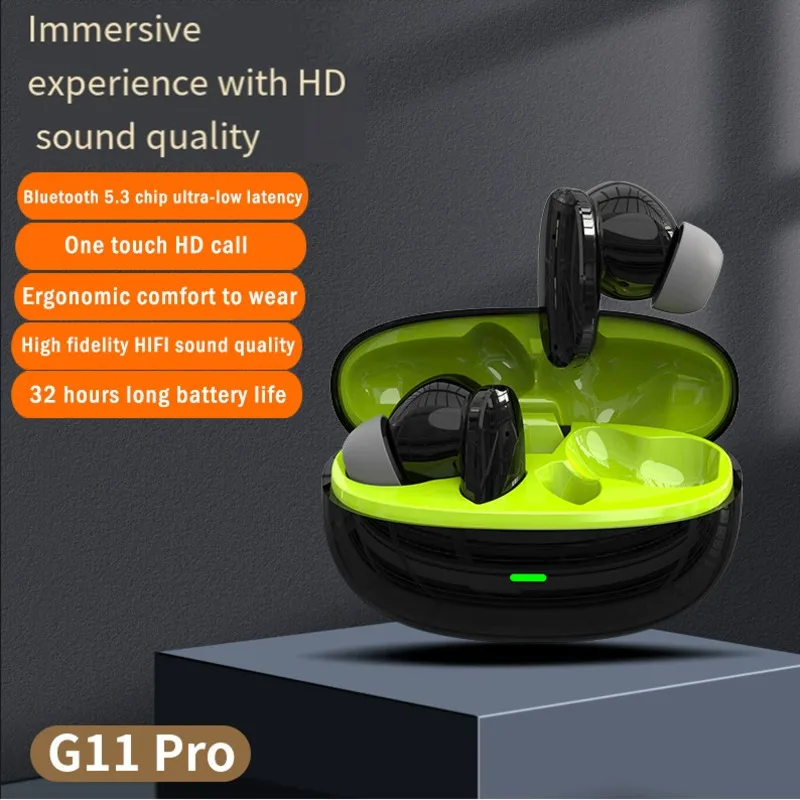 Wireless Bluetooth 5.3 Headset Matte Surface Type-C Rechargeable In Ear Painless Hifi Stereo Gaming Waterproof Sports Earbuds