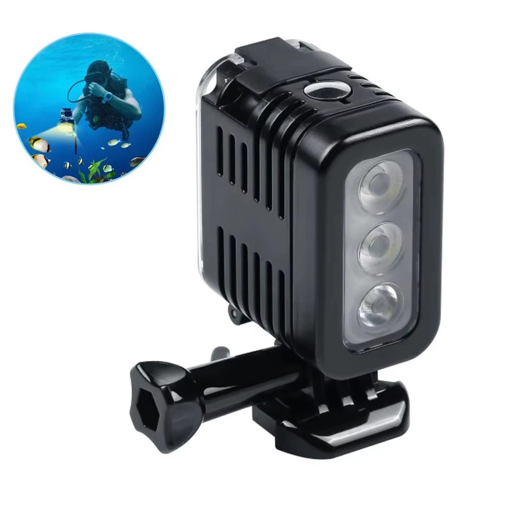 Waterproof Underwater 30M Diving Spot Flash LED Light Lamp for GoPro Hero Insta360 DJI SJCAM Xiaomi Yi