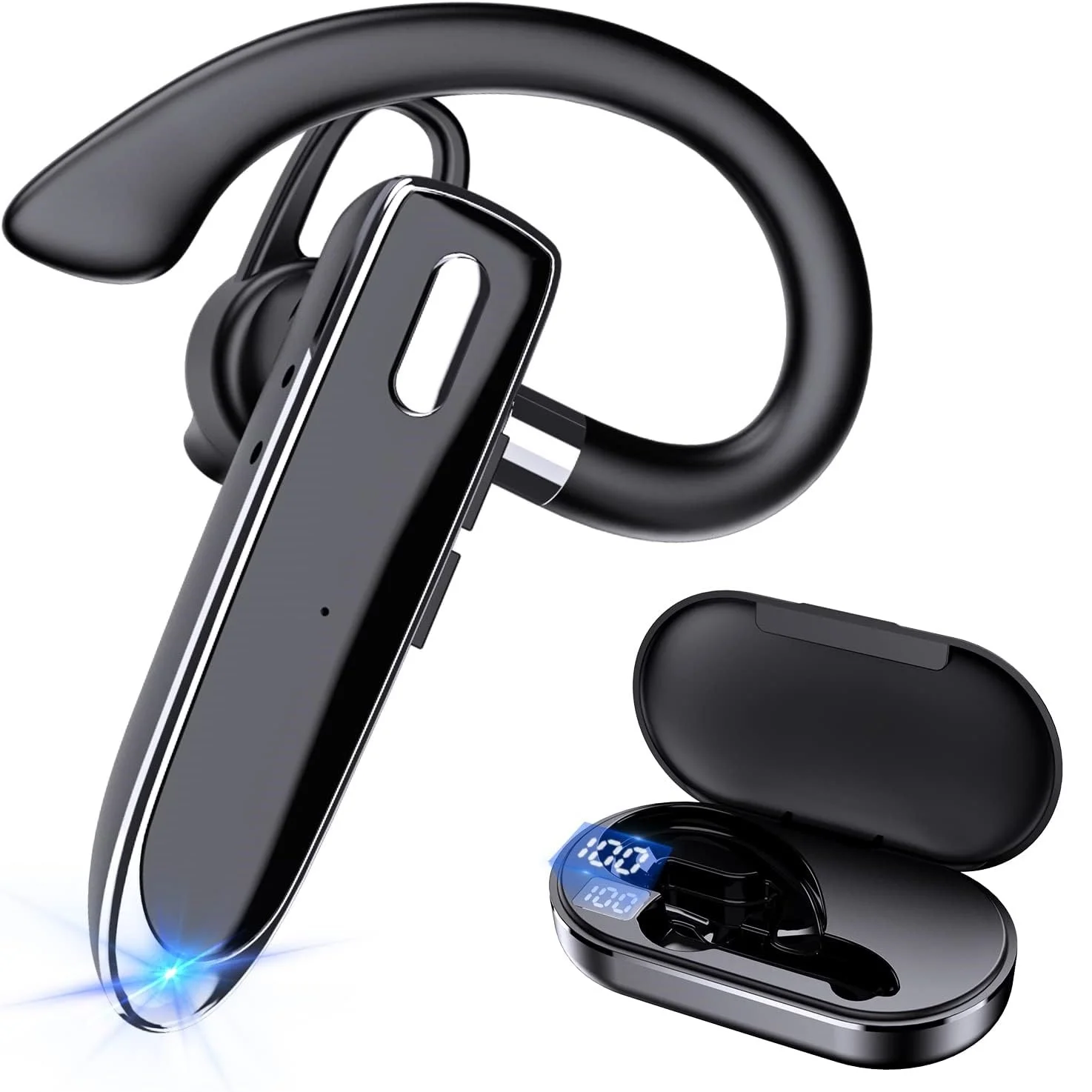 500mAh Battery Long Standby Wireless Bluetooth Earphone Headphones Earbud with Microphone HD Music Headsets for iPhone Android