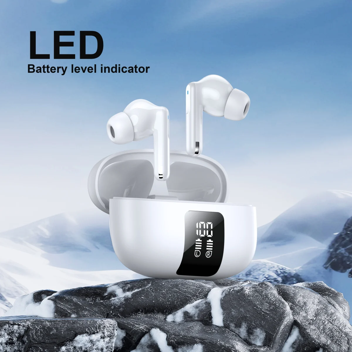New wireless bluetooth headset ANC active noise cancellation sports earbuds Premium business sports headset For Android/iPhone