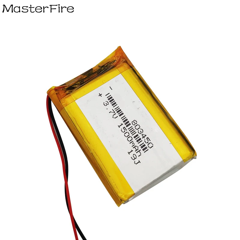 3.7V 1500mah Rechargeable Lithium Polymer Battery 803450 for Portable Printer Electronic Toy Camera E-book Tablet PC Batteries