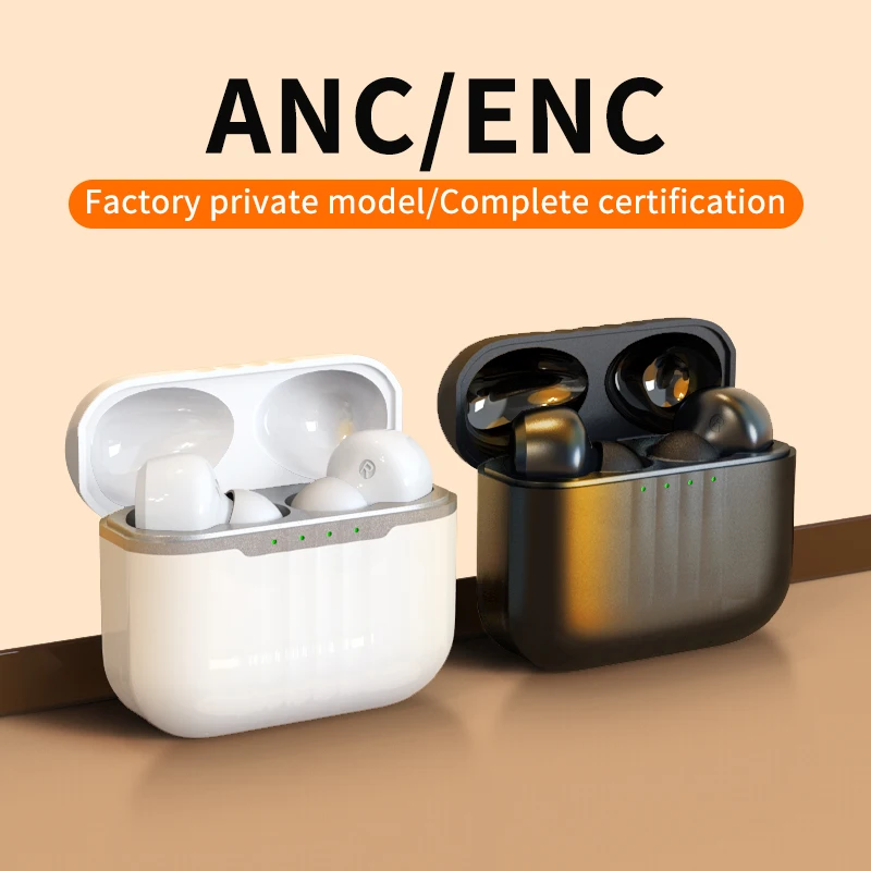 TWS Earphone Bluetooth Headphone Type C ENC ANC Active Noice Cancelling Waterproof Earbuds With Mic Headset For Xiaomi iPhone J7