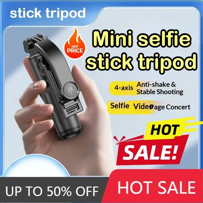 Mini selfie stick tripod travel portable handheld Bluetooth phone holder extendable shooting artifact Q20