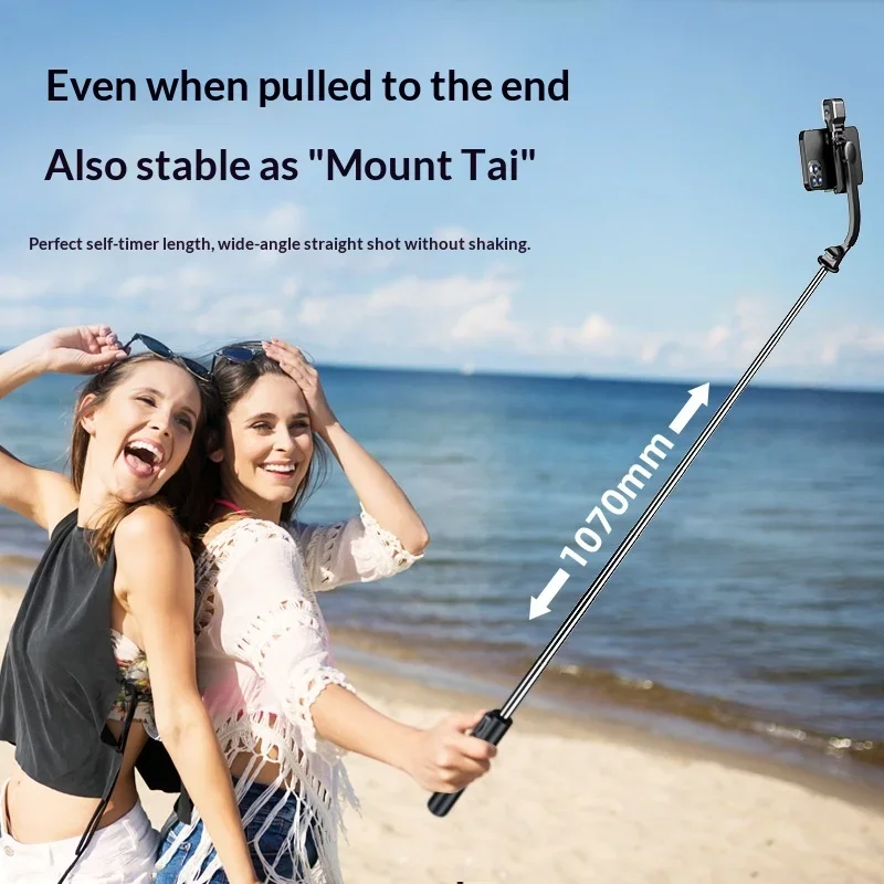 C01S Selfie stick tripod with Bluetooth beauty light, convenient for travel, mini all-in-one anti shake
