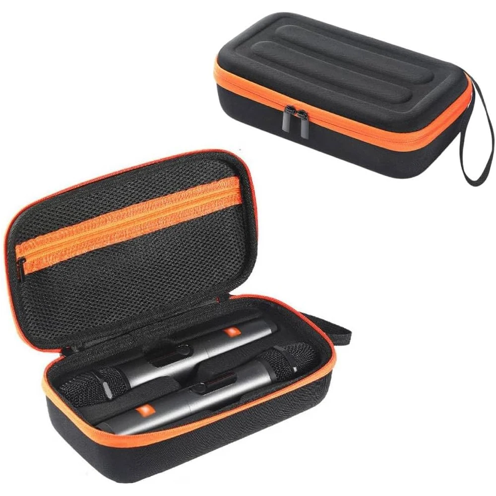 Wireless Microphone Case for JBL PartyBox Wireless Mic,Handheld Dual Mic Travel Bag, Microphone Storage Hard Shell Exterior Case