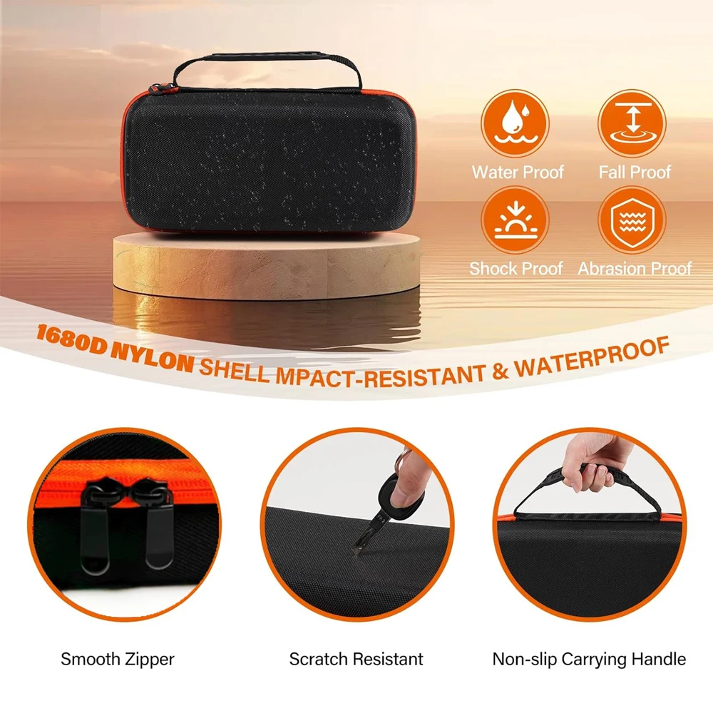 Hard Storage Case for JBL Wireless Microphone System, Protective Travel Bag Fit for 2 Handheld Mics, Receivers, Adapters