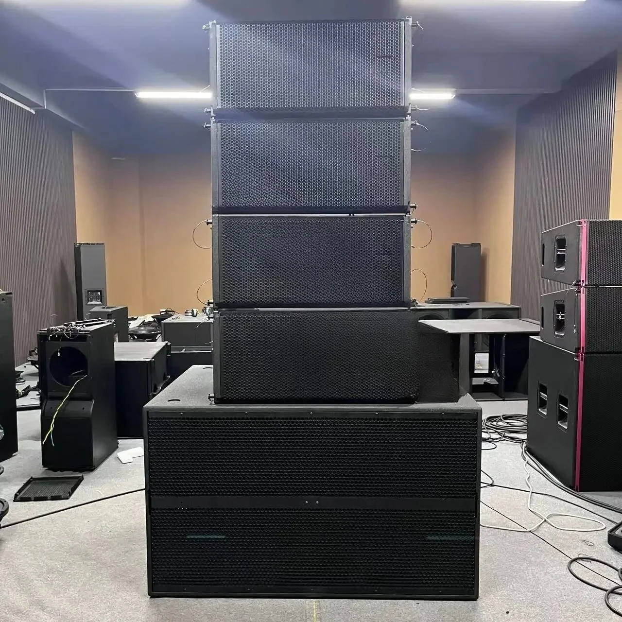 HDL 30A Dual 10 Inch Active Line Array Speakers Passive/powered Sound System Rcf Professional Audio Equipment Outdoor Speaker