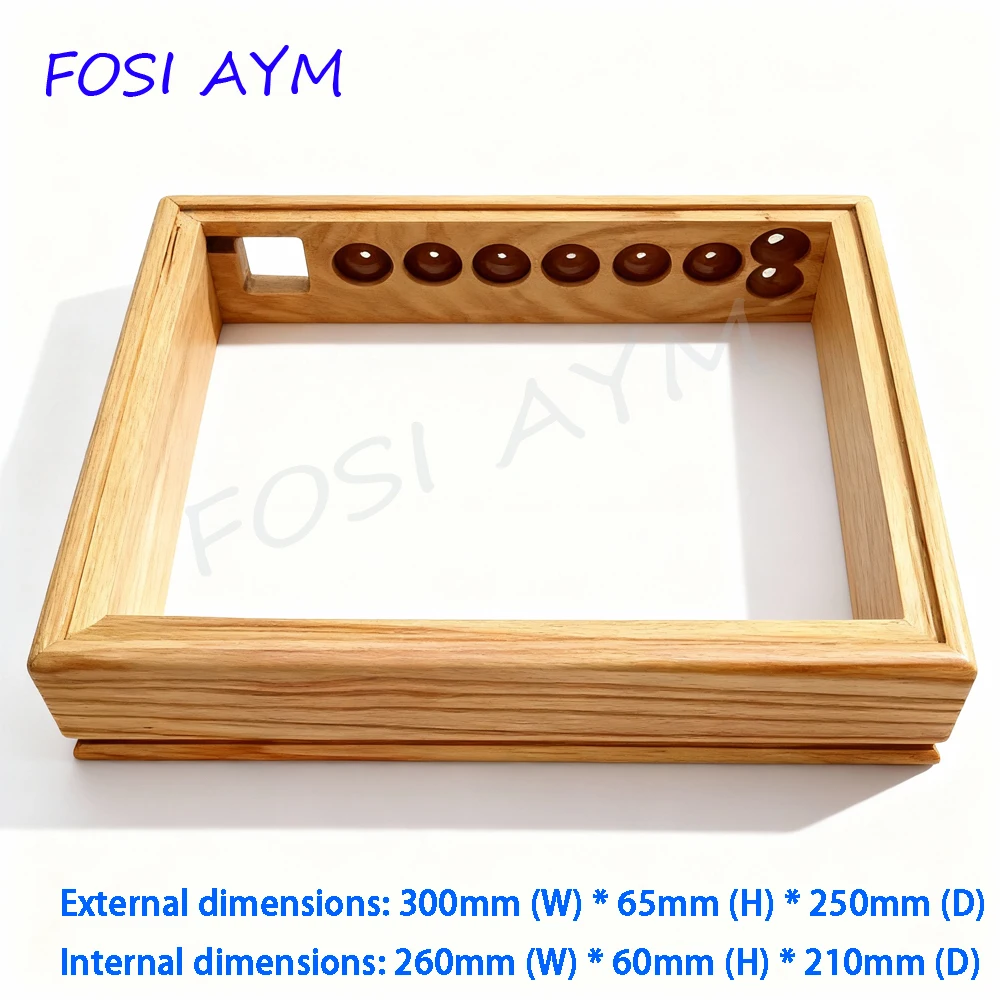 300*65*250mm FOSI AYM Ash Wood Frame Amplifier Chassis Preamplifier Solid Wood Chassis Vacuum Tube Amplifier Case Shell DIY Box