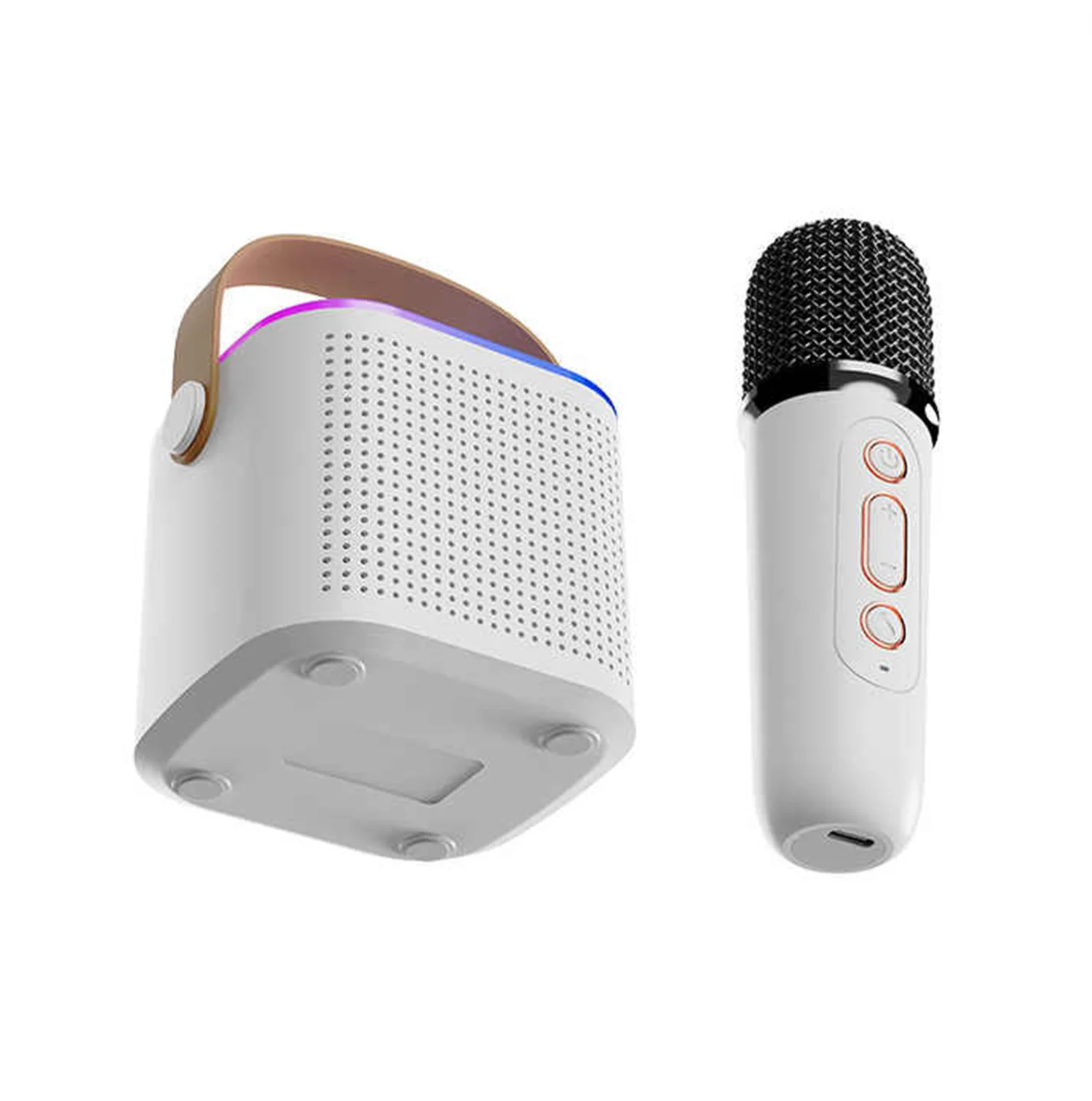 GAW-Y1 portable Blueteeth with light, karaoke sound system with microphone, sound microphone, children's small family KTV mic