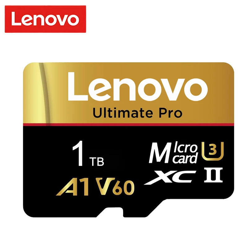 Lenovo Micro SD Card 1TB High Speed TF Flash Card Memory Card 128GB 256GB 512GB 1TB U3 V60 4K Full HD For GoPro Action Camera