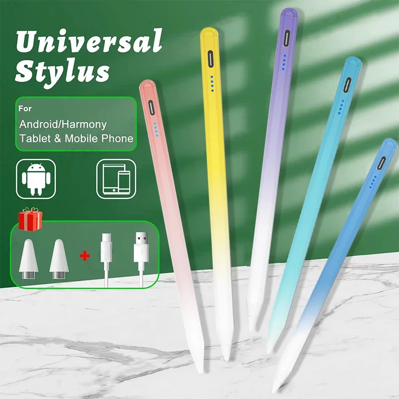 Universal Gradient Stylus Pen For iPad Huawei Samsung Tablet Touch Screens Stylus Pencil Compatible For Android and iOS Phones