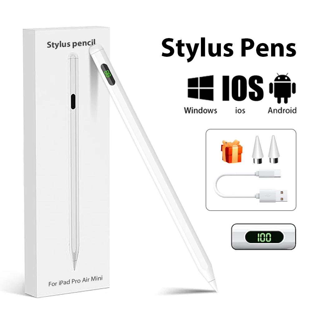 Stylus Pen For Apple Pencil Ipad Pro Air Mini 2024 Universal Stylus Pens Huawei Samsung Xiaomi Android Tablet Phone Accessories
