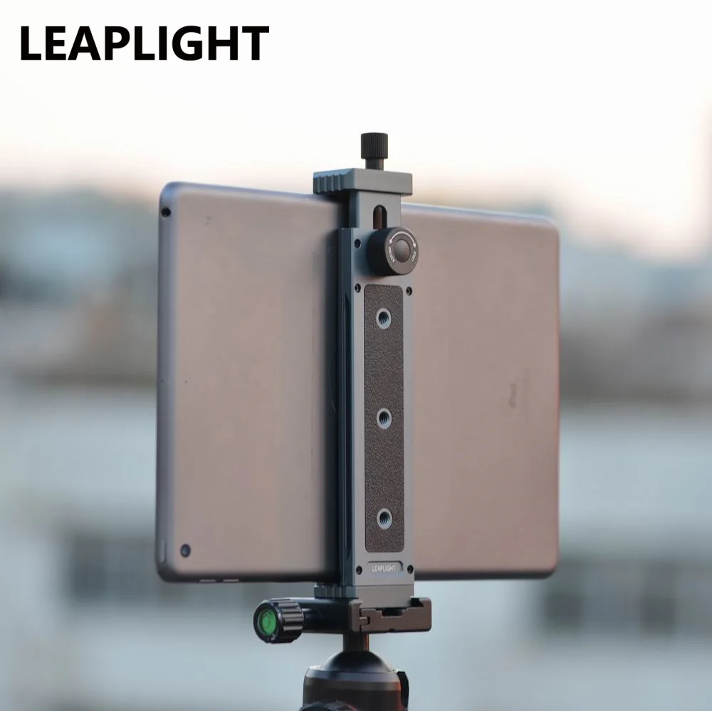 LEAPLIGHT Universal Aluminum Tablet Phone Stand Holder Clip Tripod Adjustable Bracket for Phones Ipro Tablets Tablet Holder