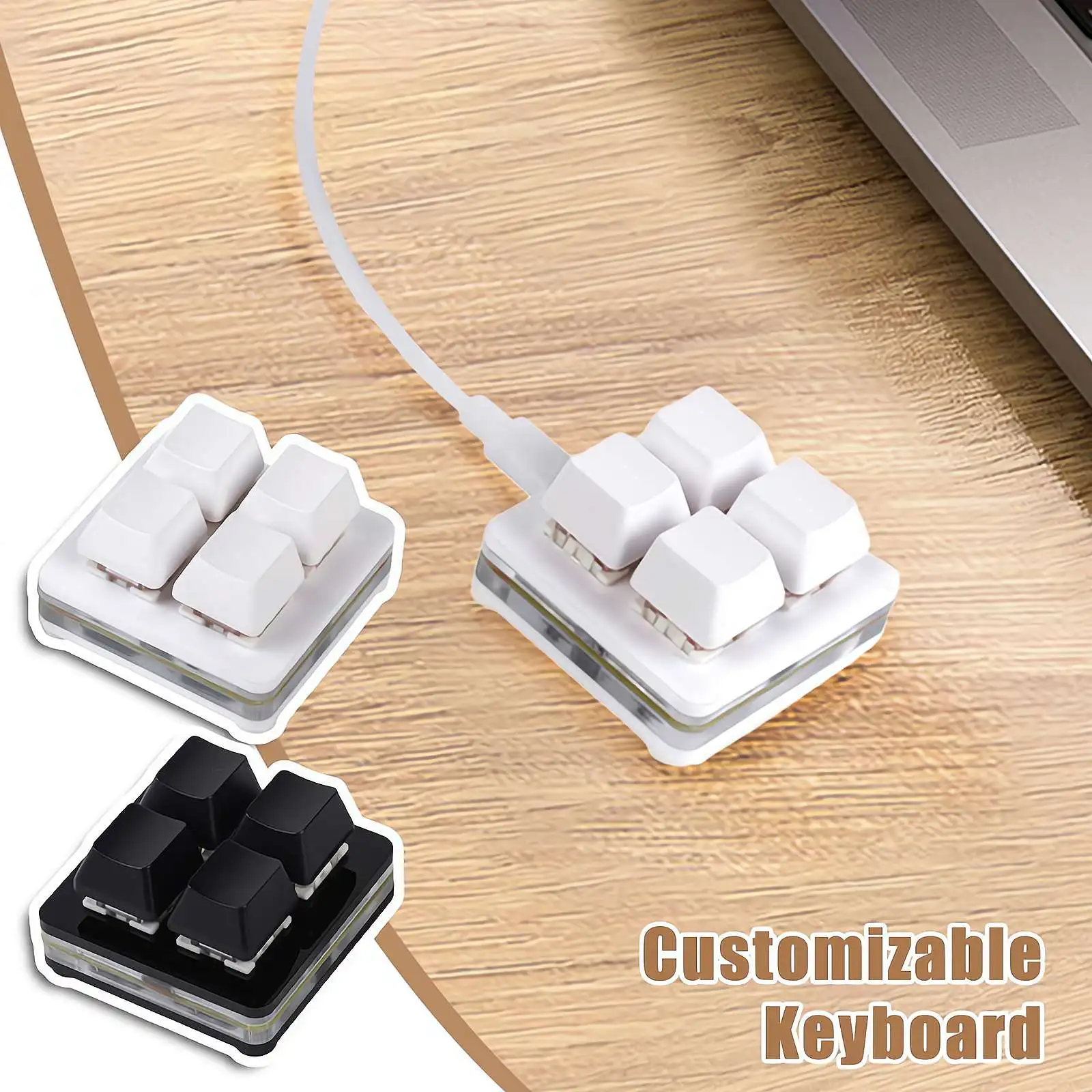 1/2/3/4 Keys OUTEMU Red OSU Keypad Mini Macro Mechanical Keyboard Gaming Programmable Multimedia Control DIY Keyboard For CAD PS