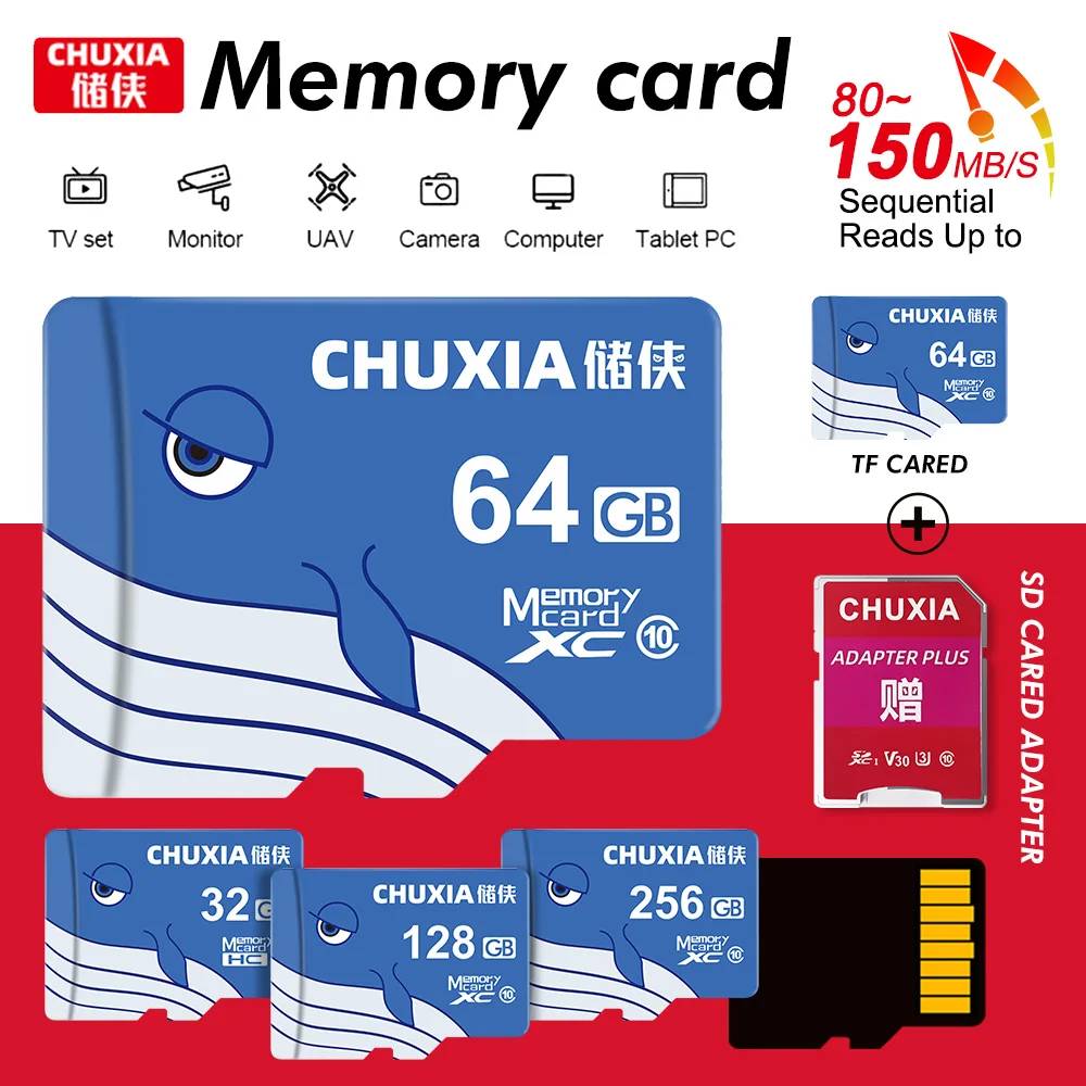 High Quality Micro TF/SD Card 16gb 32gb High Speed Memory Card Flash Mini TF Card Class 10 U3 64GB 128GB 256GB For Phone/Games